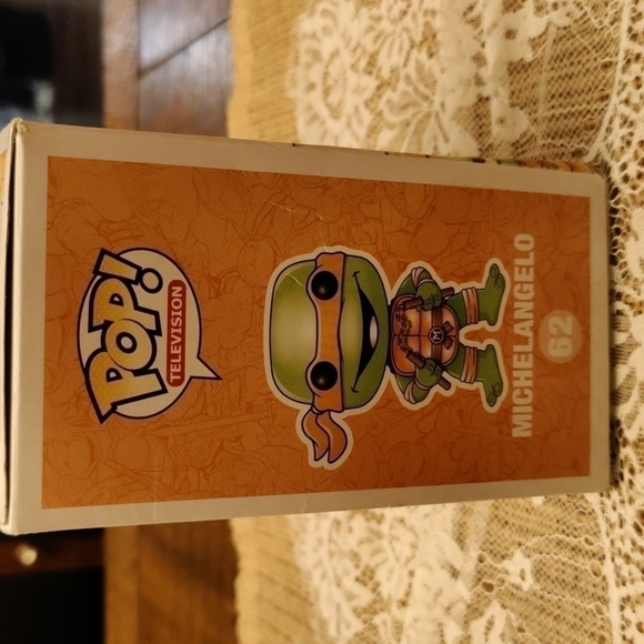 FUNKO Pop TMT Michelangelo #62, Nickelodeon Series, New in Box - Picture 3 of 6